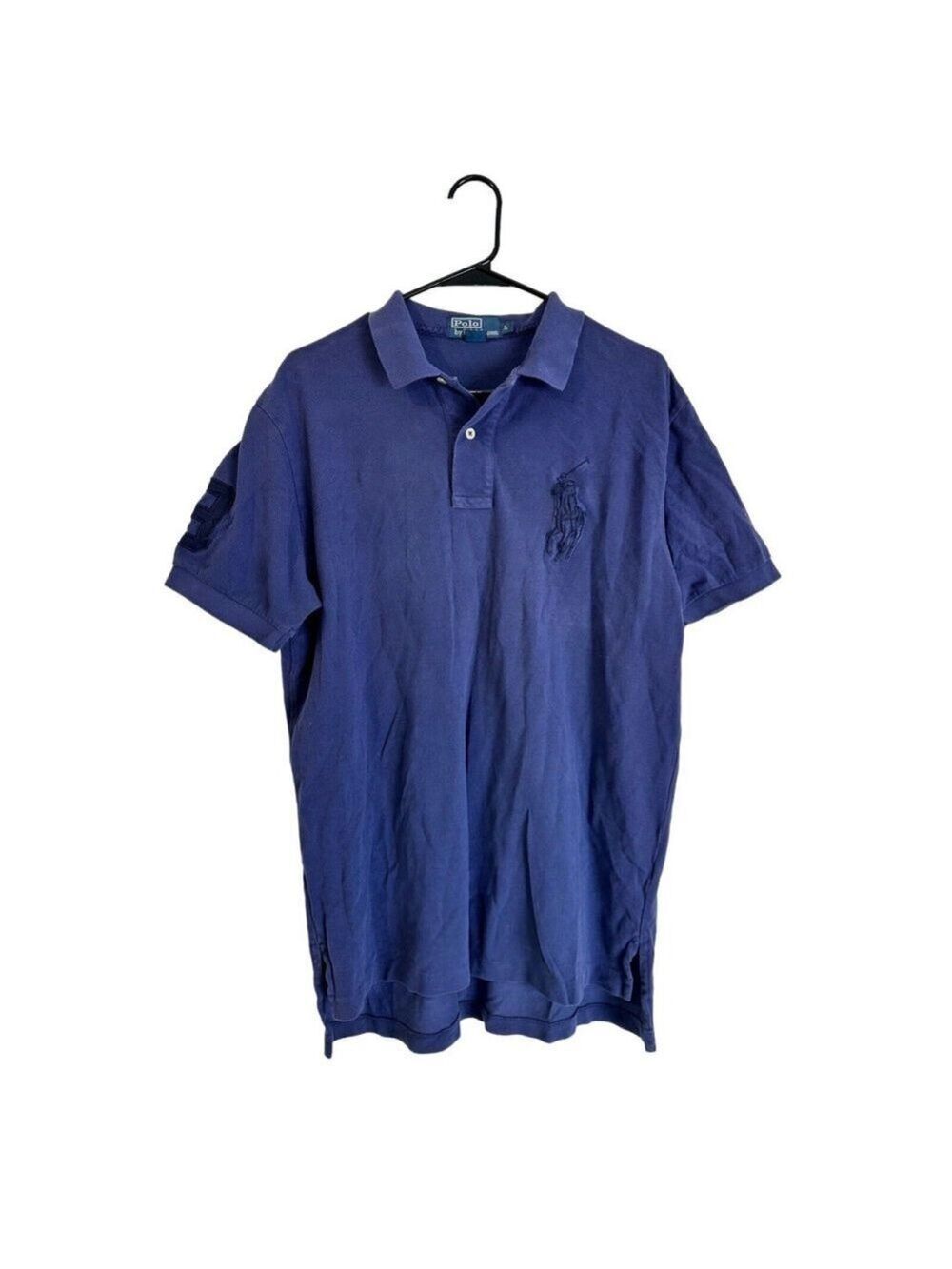 Polo Ralph Lauren Large Pony Polo Shirt Mens Large Blue Pony Preppy Classic